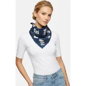 Codello Foulard bleu marine / blanc