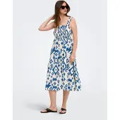 ONLY Robe d’été bleu / blanc naturel