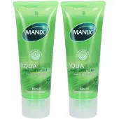Manix Aqua Aloe Gel Lubrifiant 2x80 ml Gel(S)