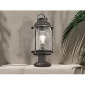 Kichler Lampe d'extérieur sur socle, zinc vieilli, E27, 60 W, Ashland Bay,
