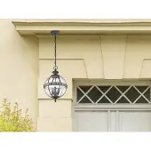 Kichler Suspension d'extérieur marron E14 40W Halleron