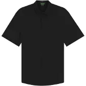 BOSS pour homme. 50565855 Chemise Swing noir (XL), Casuel, Polyester, Manche courte