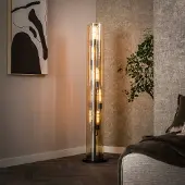 Lyora Lampe de pied en verre Tube 150 cm