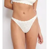 Sloggi String 'ZERO Feel Bliss' gris foncé / blanc cassé