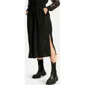 Liberte Essentiel Robe d’été ' LETTY-LS-LONG ' noir