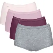 Sloggi Culotte 'Basic+' gris chiné / baie / rose clair / blanc