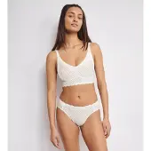 Sloggi Soutien-gorge 'ZERO Feel Bliss' gris foncé / blanc cassé