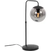 Steinhauer - lampe de table - Bollique - noir - verre métal - lampe de bureau - E14 - 4610ZW