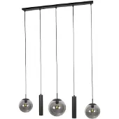 Steinhauer Lampe pendante de conception Bollique Noir à 5 lumières