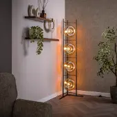 Lyora Lampe de pied en verre Soll 4x Ø 26cm