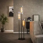 Lyora Lampe de pied cylindrique Cylinder 105 cm - noir