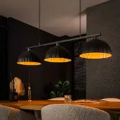 Lyora Lampe pendante industrielle Ripple 3L - Ø 30cm