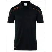 Uhlsport Stream 22 Short Sleeve Polo Noir 13-14 Years Garçon