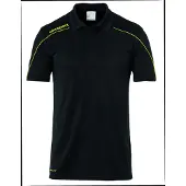 Uhlsport Stream 22 Short Sleeve Polo Noir 13-14 Years Garçon