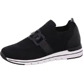 Remonte : Chaussures basses pour femmes, mocassins, couleur noire, style décontracté
