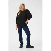 KAFFE CURVE Chemisier 'Alvina' noir