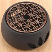 Spactz Support de chauffe-théière en céramique Base isolante pour thé C