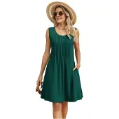 Wella Robe Débardeur Ample Vert Foncé S