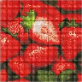 Ideyka Mosaïque de diamants sans cadre - Fraise juteuse
