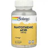 Solaray Pantothenic Acid 500mgr 100 Units Blanc