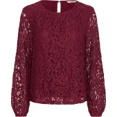 Cream Chemisier 'CRThit' bordeaux