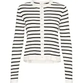 Kaffe Cardigan 'KALilibeth' noir / blanc