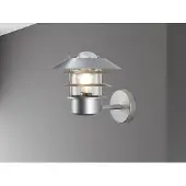 Elstead Lighting Applique murale d'extérieur style industriel argentée E27 60 W Helsingor Elstead