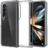 Spigen Crystal Hybrid mobile phone case (7.6") Cover Transparent (Samsung Galaxy Z Fold4), Coque pour téléphone portable, Transparent