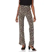 Noisy May Pantalon 'NMPasa' beige / marron / noir / blanc