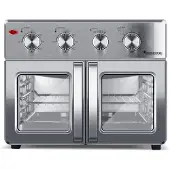 TurboTronic AF32MFD Airfryer XXL et four - Double porte - 32 litres - Silver