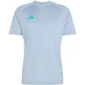 Adidas T-Shirt fonctionnel 'Tiro 26 Essentials' turquoise / gris basalte
