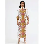 MSN Collection Robe or / blanc