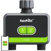Rainpoint Htv210b + Hwg009wb 2 Zone Irrigation Controller With App Clair