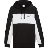 Puma Hommes, Pull-over, Ess Block Hoodie Herren Schwarz, Noir, (XL)