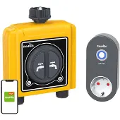 Rain Ttv203frf + Twg004wr 2 Zone Irrigation Controller With App Jaune