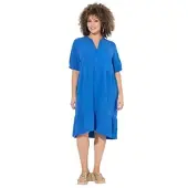 Ulla Popken Robe-chemise bleu