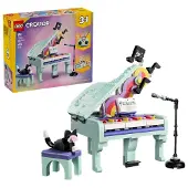 LEGO Decorative Musical Piano Cat Construction Game 485 Pieces Multicolore Enfants