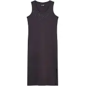 EA7 pour femme. 7W001075_AF14883 Robe Precious grise (S), Casuel, Coton, Sans manches / bretelles
