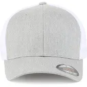 Flexfit Casquette gris chiné / blanc