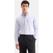 Seidensticker Chemise business 'Smart Classics' bleu clair / blanc