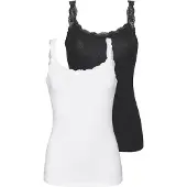 LASCANA Haut noir / blanc