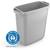 Durable Conteneur à déchets DURABIN ECO 60L rectangle, Gris, 1800503050