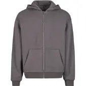 Build Your Brand Fluffy Full Zip Sweatshirt Gris M Homme