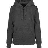 Build Your Brand Basic Full Zip Sweatshirt Gris 5XL Femme