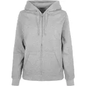 Build Your Brand Basic Full Zip Sweatshirt Gris M Femme