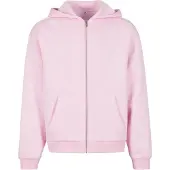 Build Your Brand Fluffy Full Zip Sweatshirt Rose XL Homme