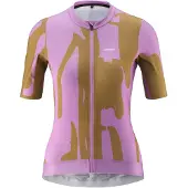 Gonso Road Print Short Sleeve Jersey Violet 44 Femme
