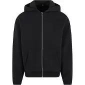 Build Your Brand Fluffy Full Zip Sweatshirt Noir L Homme