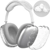 INF Coque en TPU transparente scintillante pour écouteurs AirPods Max