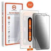 Mobile Origin Privacy Screenwith easy applicator, 2 pack (2 pcs, Apple iPhone 15 Pro), Téléphone portable : film de protection, Transparent, Noir